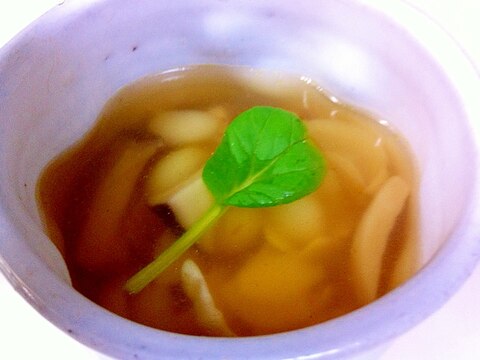 百合根とエリンギのスープ